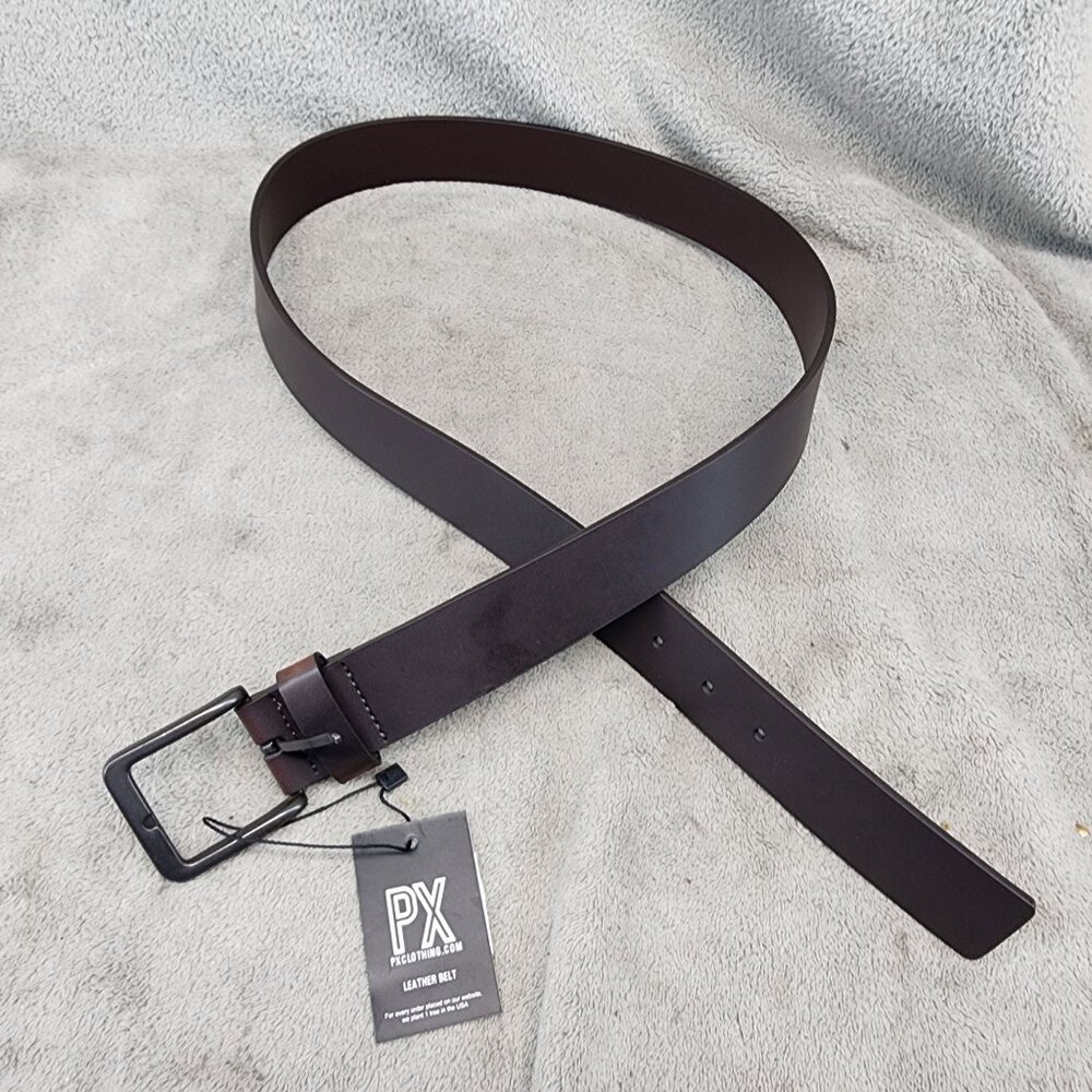 PX Belt Mens 38 Brown 85% Leather & 15% Polyurethane Bonded Leather *NWT*